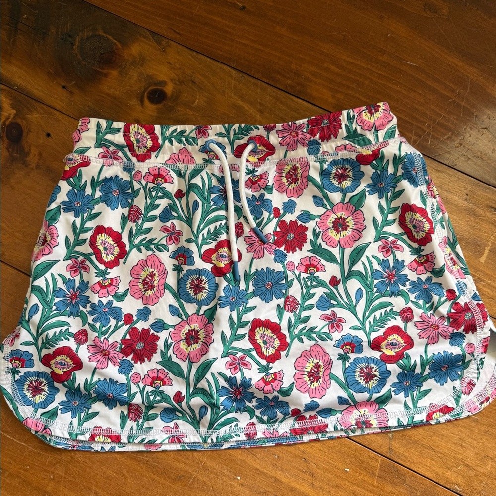 Vineyard Vines Multicolor Floral Performance Skirt Girls Size Large (14)